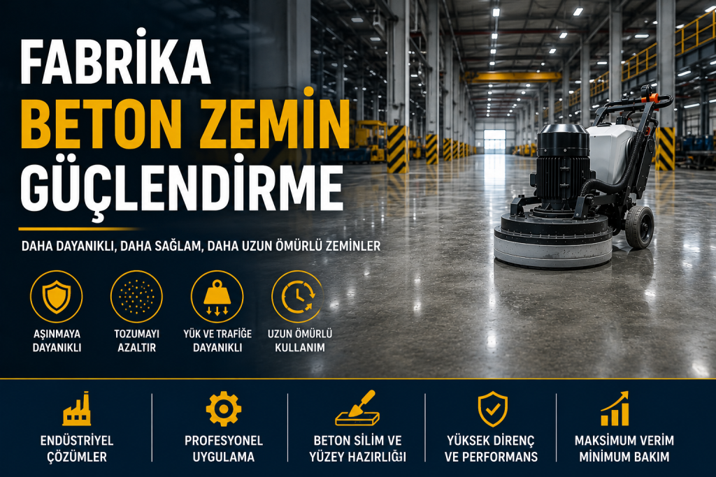 fabrika beton zemin güçlendirme